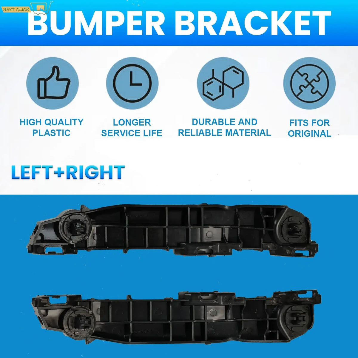 Left+Right Car Front Bumper Support Bracket Retainer For Toyota Yaris 2007 2008 2009 2010 2011 Left Right 5253552060 5253652050 by InterCyprus Trading Ltd
