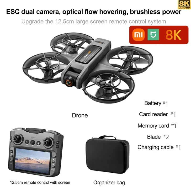 Xiaomi S156 Drone &ndash; 8K Ultra HD 360 Degree Dual Camera Black Dual 8K-1B