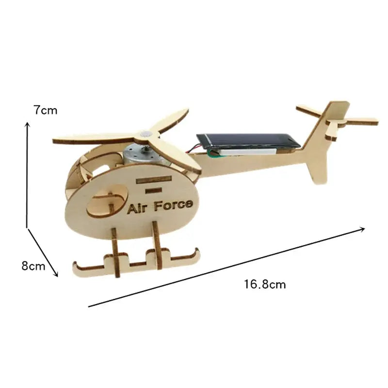 Mini Solar Airplane Helicopter DIY Models & Building Toy Science &Education Model Toy For Children Gift Toy by InterCyprus Trading Ltd