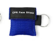 CPR Resuscitator Mask &ndash; Portable Emergency Aid Tool blue
