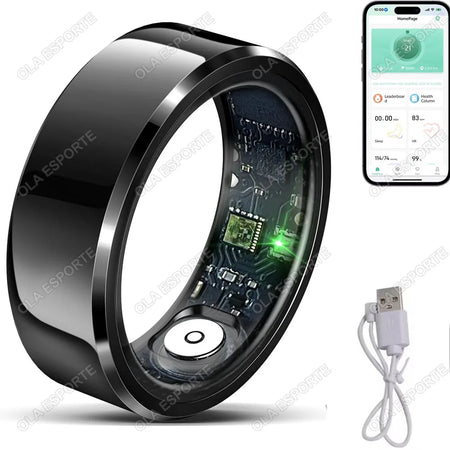 Xiaomi Smart Ring with Blood Pressure &amp; Heart Rate Monitoring, Waterproof &amp; Multi-Sport Mode Black Cable / 13