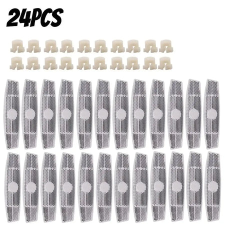 4 Pack Fish Shaped Bike Spoke Reflectors For Wheel Rim 24PCS