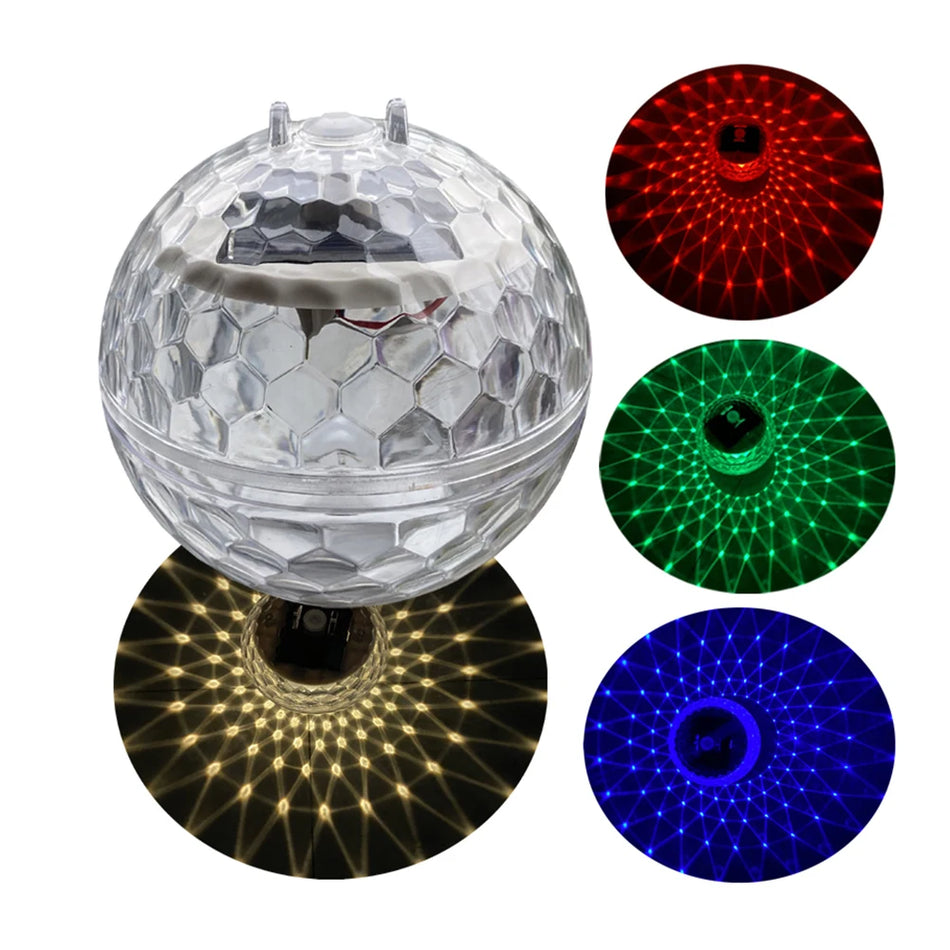 Saules enerģijas darbināta peldbaseina peldošā LED lampa IP66 ūdensizturīga dārzam