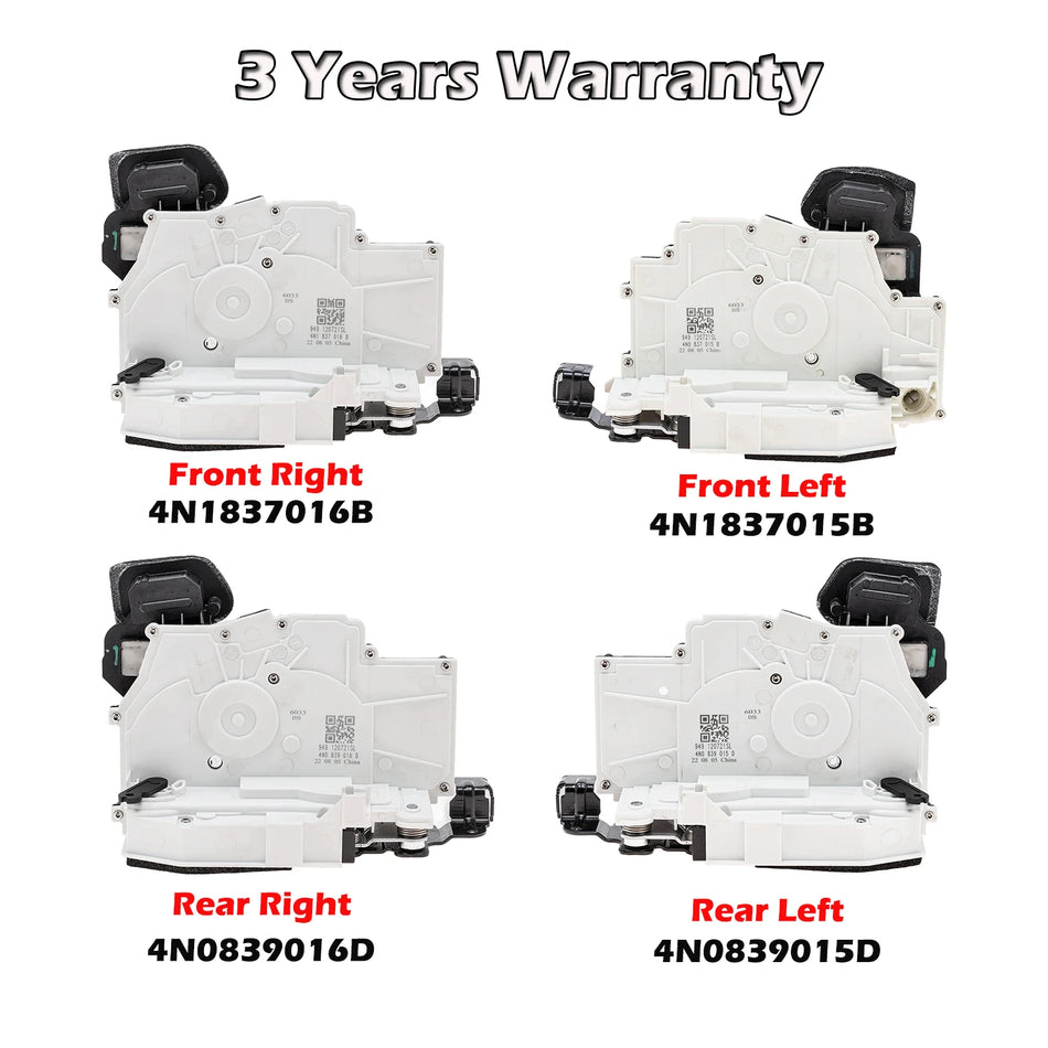 Durų užrakto veikėjas Audi A8 D5 2017- priekinis ir galinis kairysis ir dešinysis