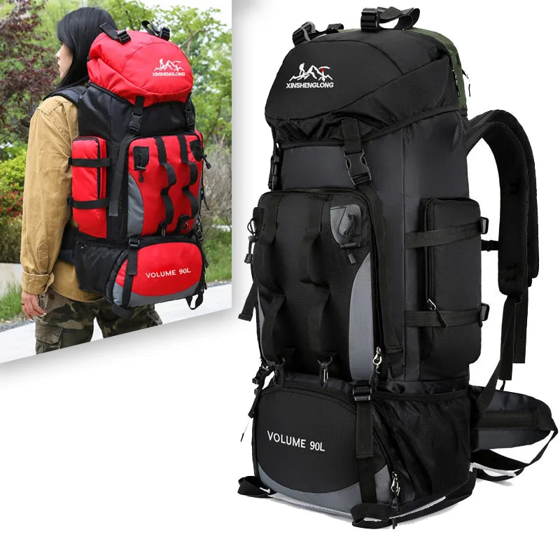 Hiking Trekking Bag &ndash; Waterproof 90L Capacity For Outdoors