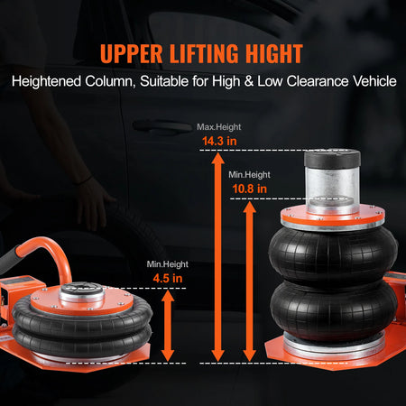 SucceBuy 3T Air Jack &ndash; Heightened Column Pneumatic Lifter