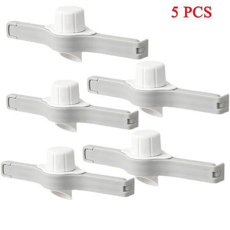 Screw Cap Food Sealing Clip for Freshness and Preservation grey 5 PCS
