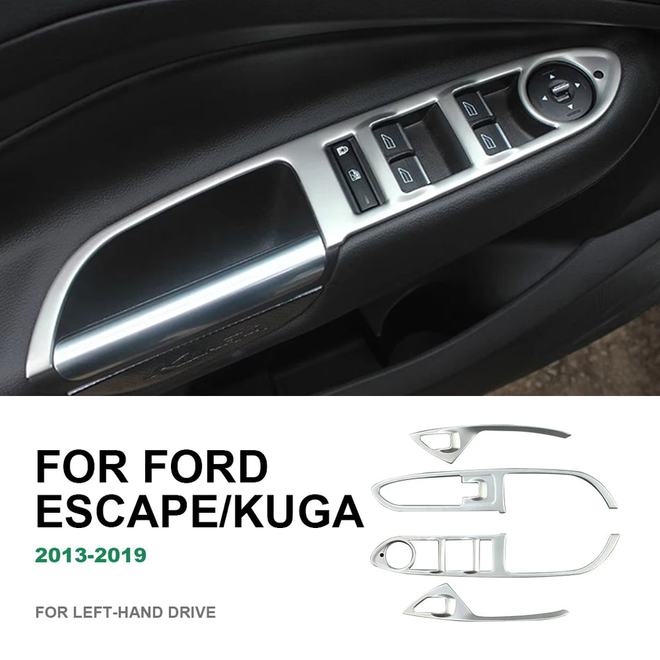 Abdeckung für Fensterheberschalter aus Edelstahl für Ford Escape