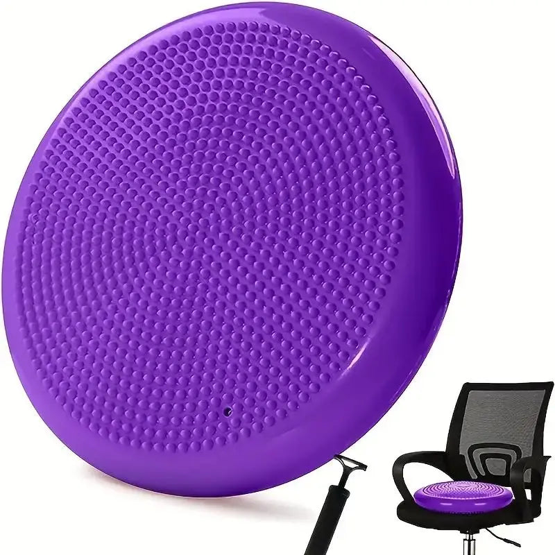 QzeUpwardSpirit Thickened Balance Pad Yoga Massage Seat Cushion Purple
