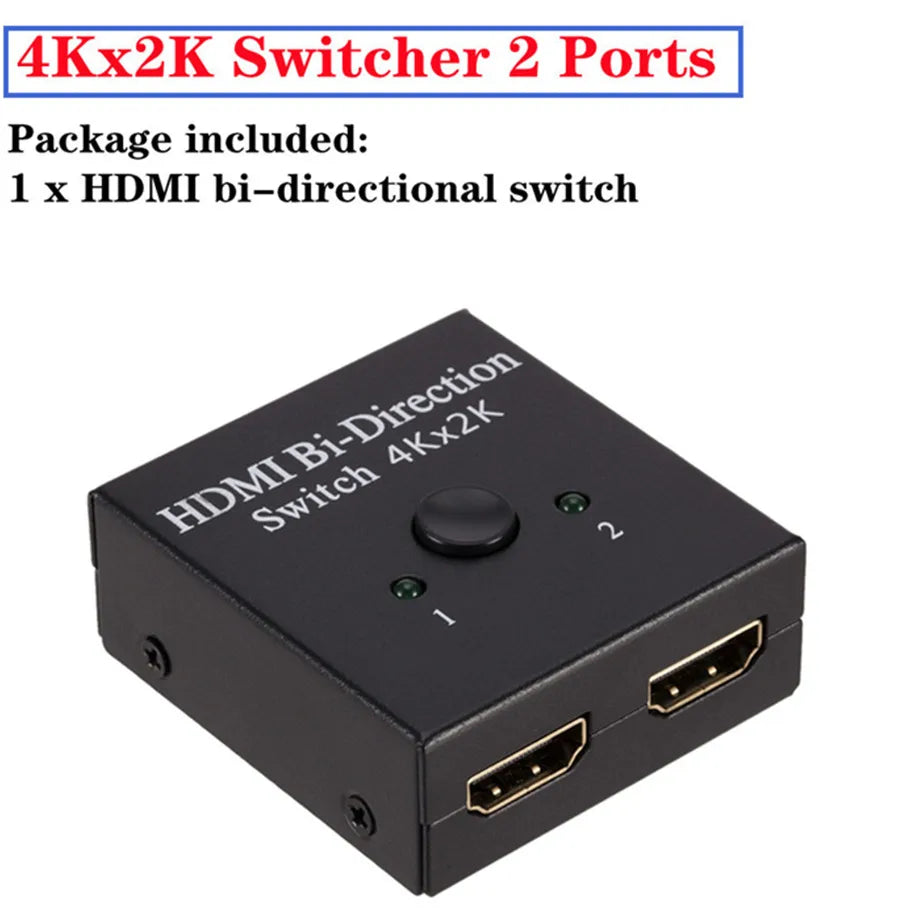 GRWIBEOU 4K 3x1 HDMI Switcher Adapter for Gaming and Multimedia Product F / <=0.5m / CHINA