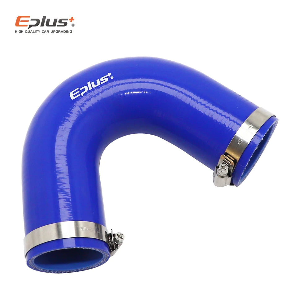 Universal Silicone Tubing Hose With V Shaped 135 Degree Connector, Blue