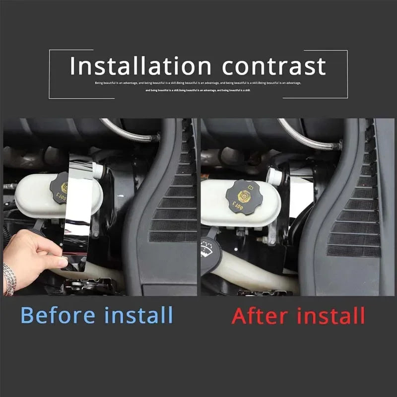 Samolepka na kryt hlavního válce Corvette C6 z nerezové oceli