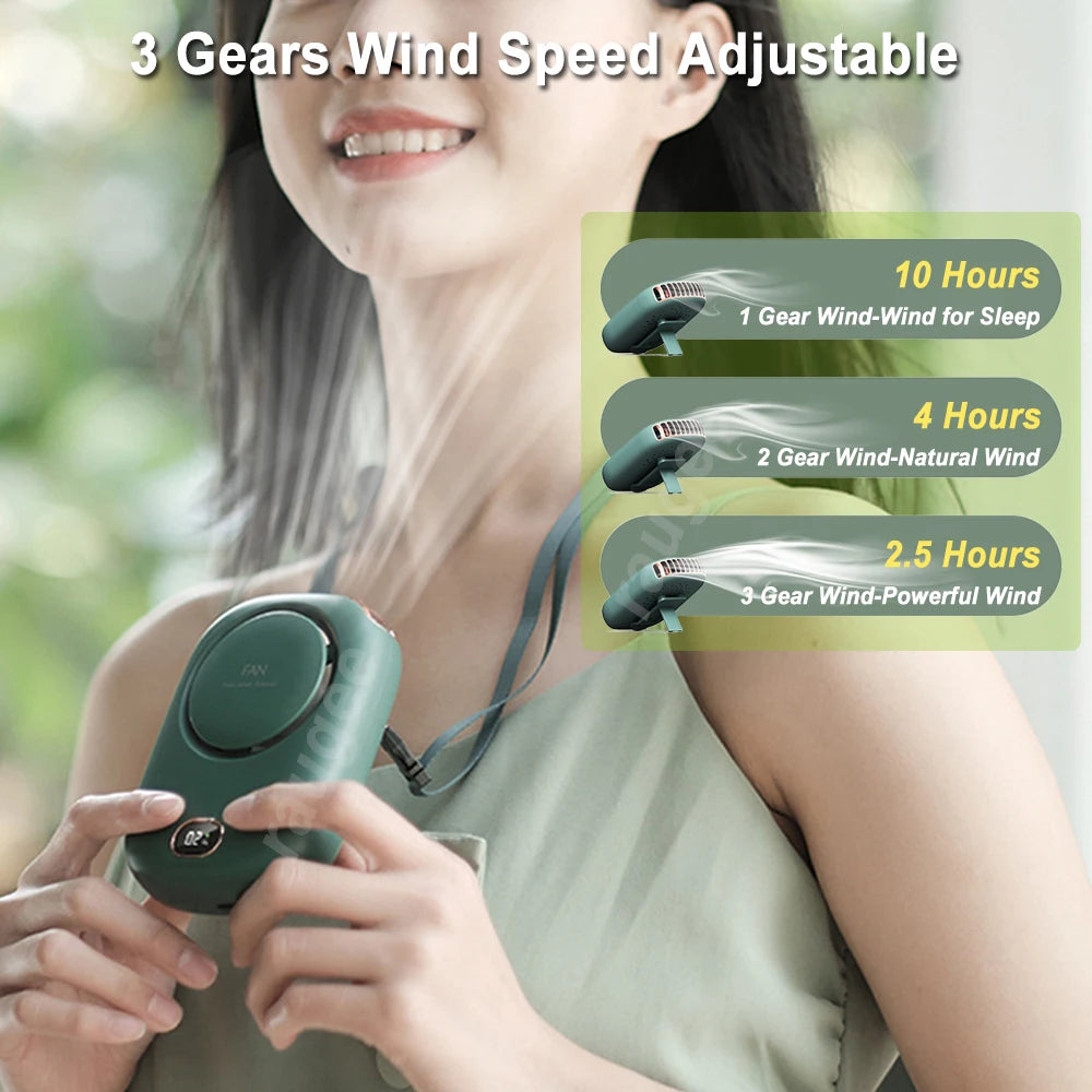 Portable Neck Fan &ndash; Ultralight Bladeless USB Rechargeable