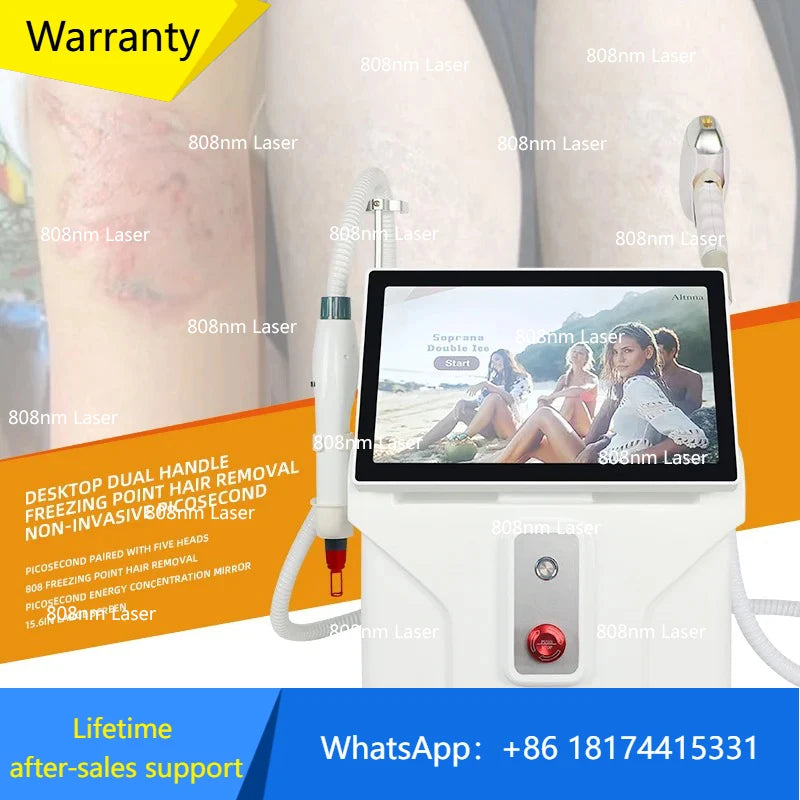 3500W 2 In 1 Pico Laser Diode Plaukų Šalinimas 755 808 1064