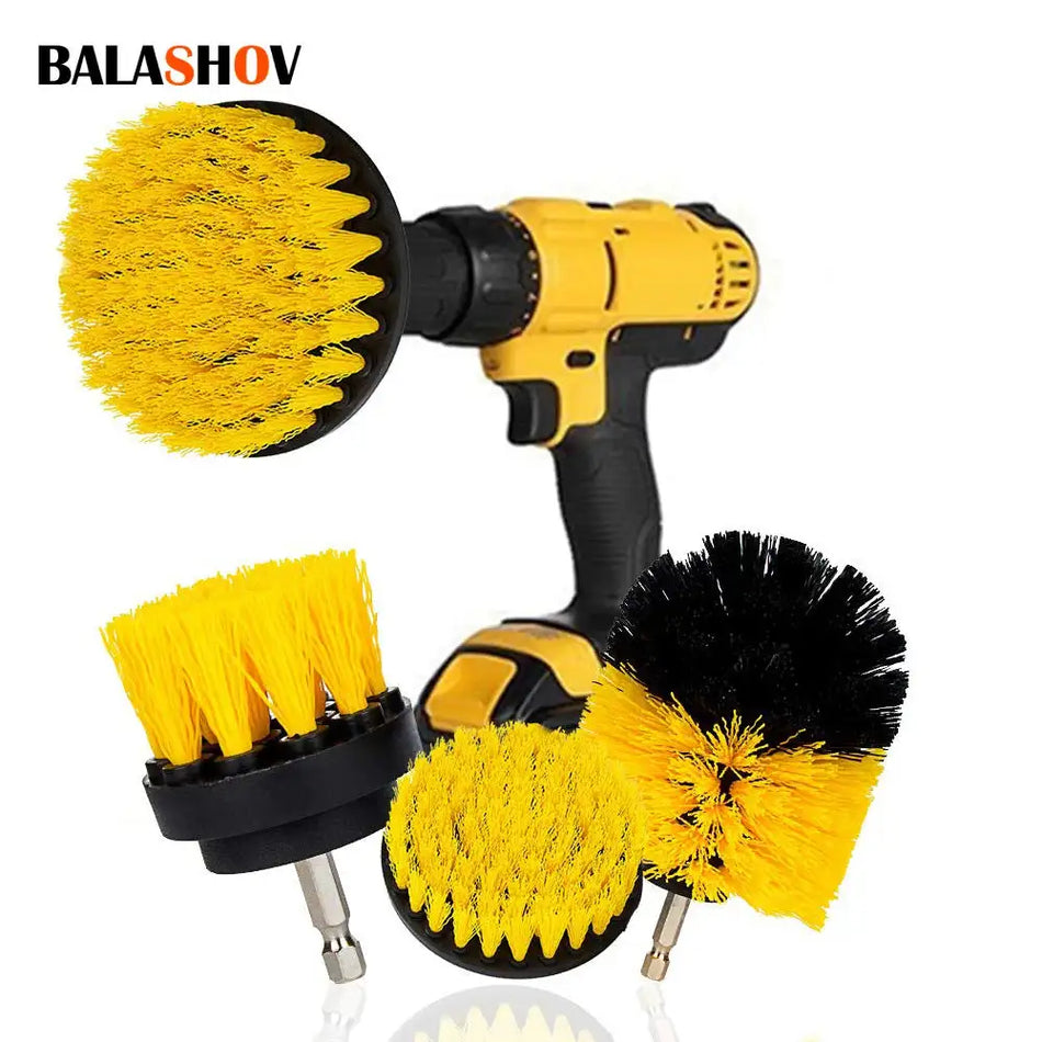 Power Scrubber Brush Set For Drill Bathroom Tile Cleaning