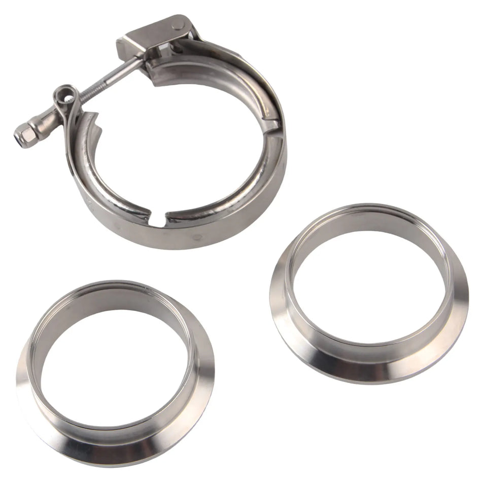 Schnellverschluss V-Band-Klemme aus Edelstahl für Turbo-Abgaskrümmer, 2,5/3/3,5 Zoll