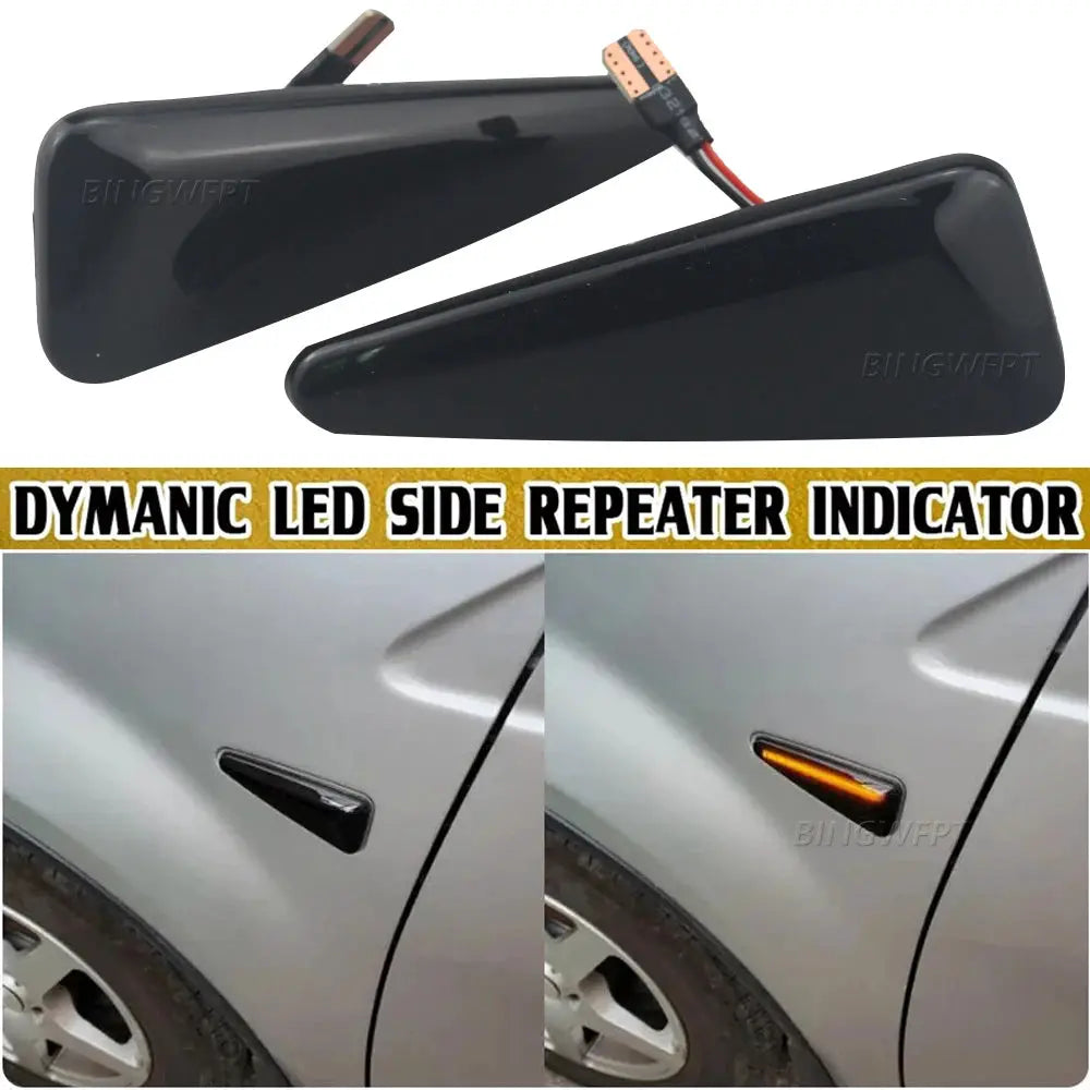2PCS Dynamic LED Side Marker Light Turn Signal Blinker Lamp For Dacia Logan Sandero I Renault Symbol MK2 Thalia 2008-2012 by InterCyprus Trading Ltd