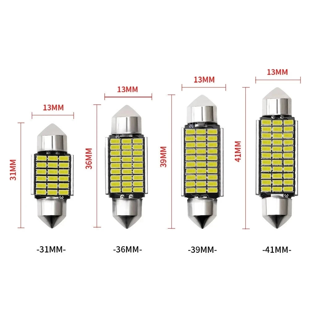 Festoon LED Bulb Set 31 36 39 41mm C5W C10W &ndash; Ultra Bright