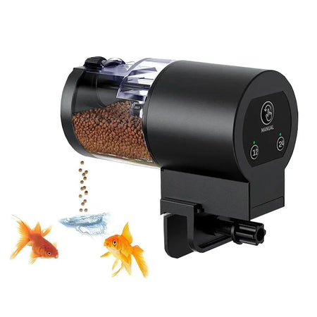 Automatic Fish Feeder for Aquariums - Easy Setup, 100ml Capacity