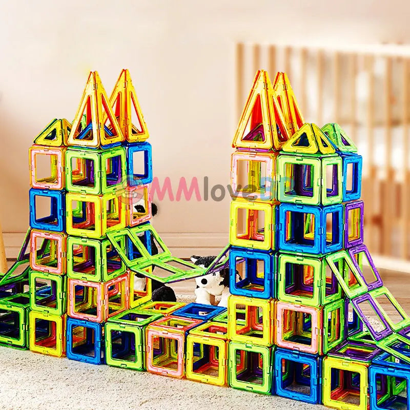 Large Magnetic Building Blocks Set for Kids - Educational STEM Toys for Boys and Girls Aged 4-12