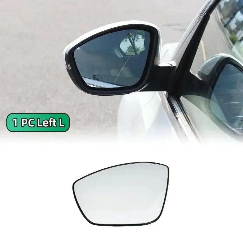 For Peugeot 408 2014 2015 2016 2017 2018 2019 Left&Right Side White Heated Wing Mirror Glass Wide Angle Rearview Mirror by InterCyprus Trading Ltd
