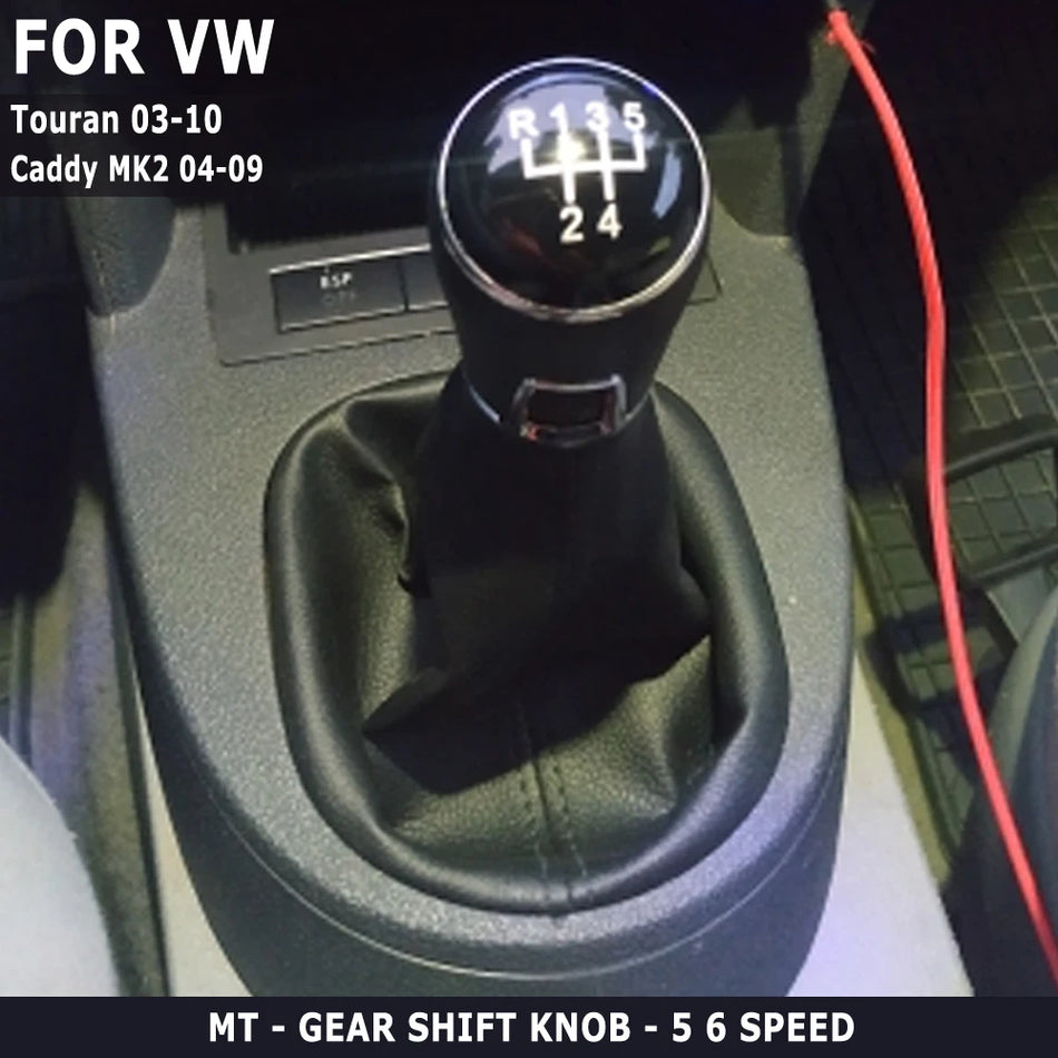 Mânere de schimbător de viteze din piele și husă pentru Volkswagen Touran 2003-2010, Caddy MK2