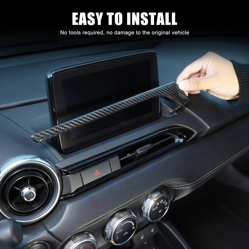 Mazda MX5 ND 2016 2025 için Karbon Fiber Alt Panel Kapağı