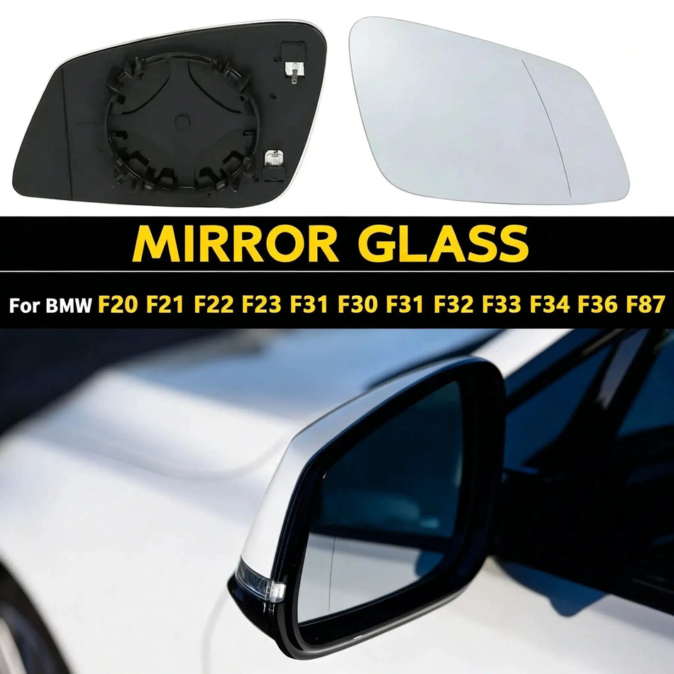 Heated Rearview Mirror Glass For BMW 1 2 3 4 i3 F20 F21 F22 F23 F30 F31 F32 F33 F34 F36 F87 by InterCyprus Trading Ltd