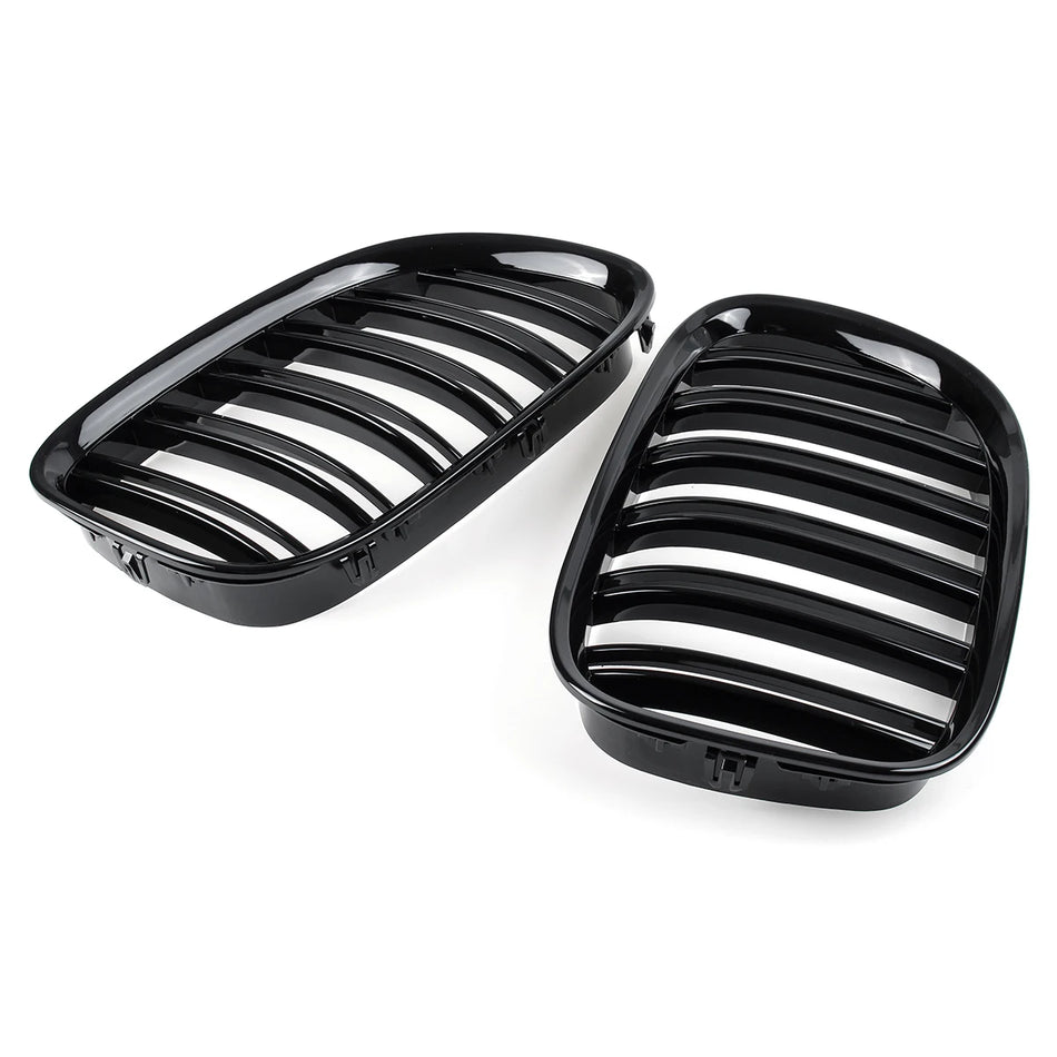 Grile frontale rinichi lucioase negre ABS pentru BMW F01 F02 F03 F04 Seria 7