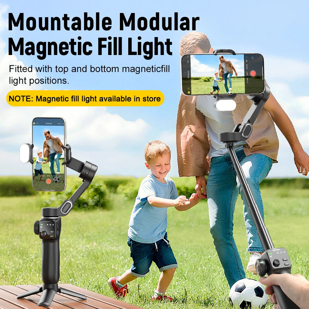 AOCHUAN Handheld Gimbal Stabilizer &ndash; Smooth Face Tracking for Perfect Selfies