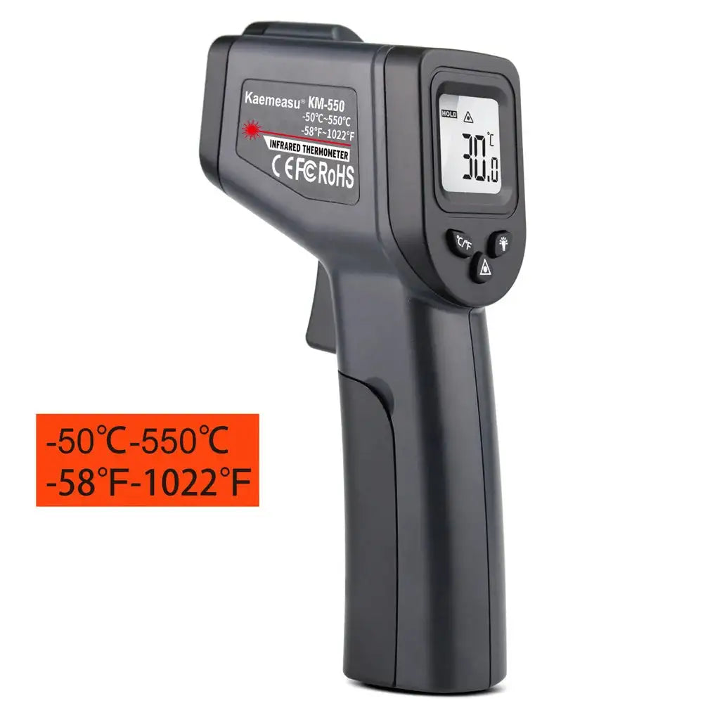 Infrared Thermometer Gun 50 to 1600C LCD Laser Pyrometer single laser 550 / CHINA