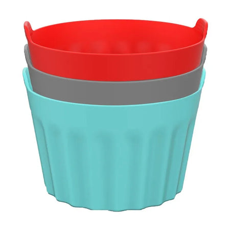 Versatile Silicone Air Fryer and Baking Mold Set 3PCS