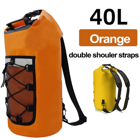 40L Floating Dry Bag &ndash; Floating Waterproof Dry Bag Outdoors Orange 40L
