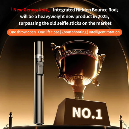 CrownQu Wireless Selfie Stick &ndash; 360 Degree Rotation With Bluetooth Remote