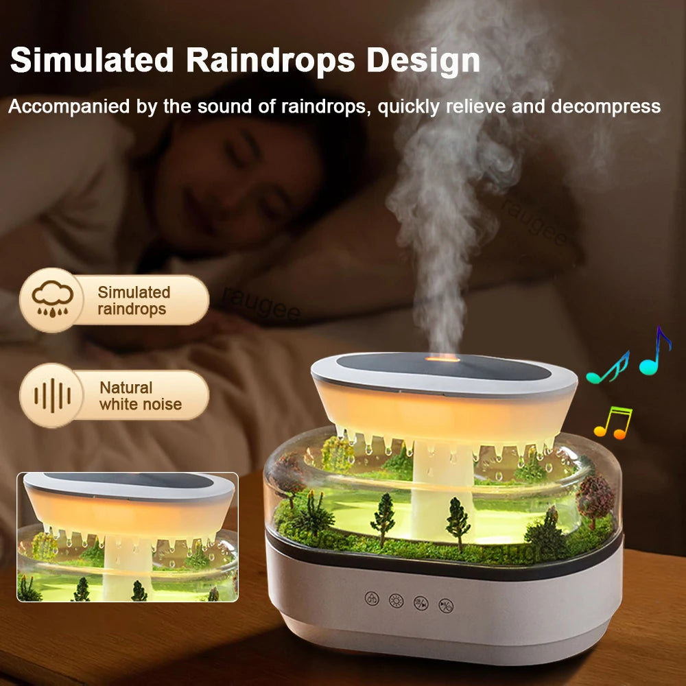 Aroma Humidifier Raindrop Diffuser &ndash; Whisper Quiet Operation
