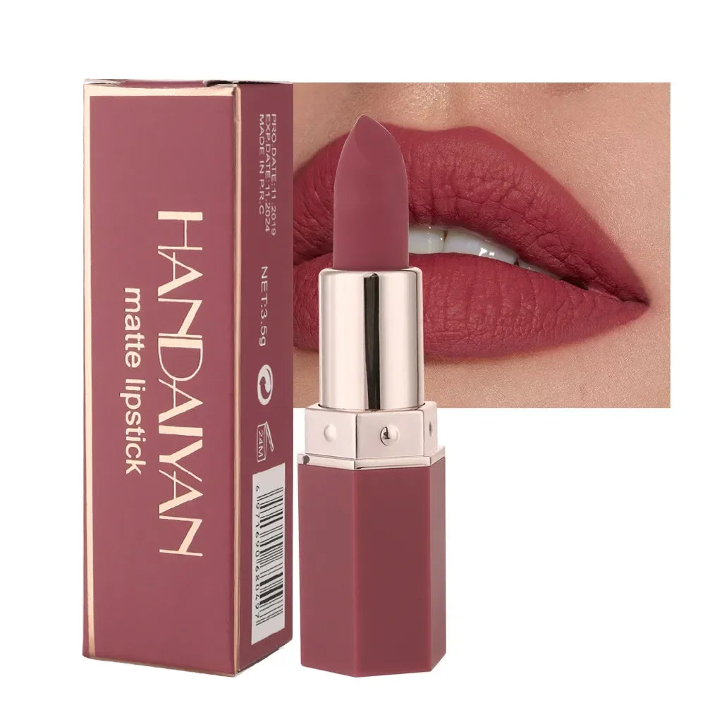 Matte 6-Colour Lipstick Set - Long-lasting, Waterproof
