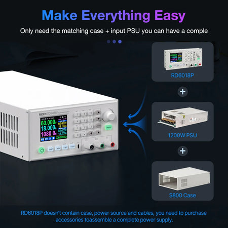 RD6018P D6018PW &ndash; Bench Power Supply USB WiFi Controller