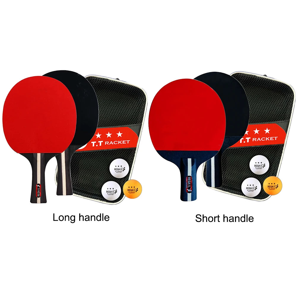 Table Tense Racket Table Tennis Racket 2 Rackets & 3 Balls Table Tennis Paddles ...