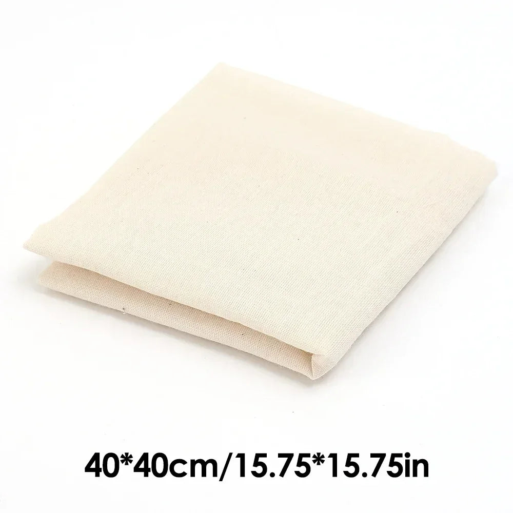 Reusable Cotton and Polyester Filter Cloth for Home Brewing and Food Prep 40x40cm / 5PCS