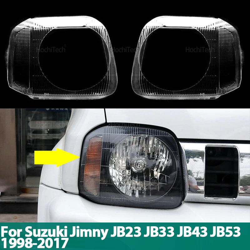 Aiškūs žibintų dangteliai Suzuki Jimny JB23 JB33 JB43 JB53 1998-2017