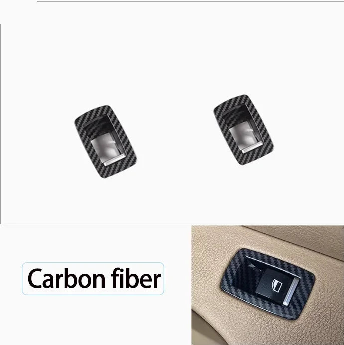 Upgrade Interior Door Carbon Fiber Window Regulator Switch Panel Trim Cover Replacement For BMW 1 3 4 Series F20 F30 F31 F36 by InterCyprus Trading Ltd