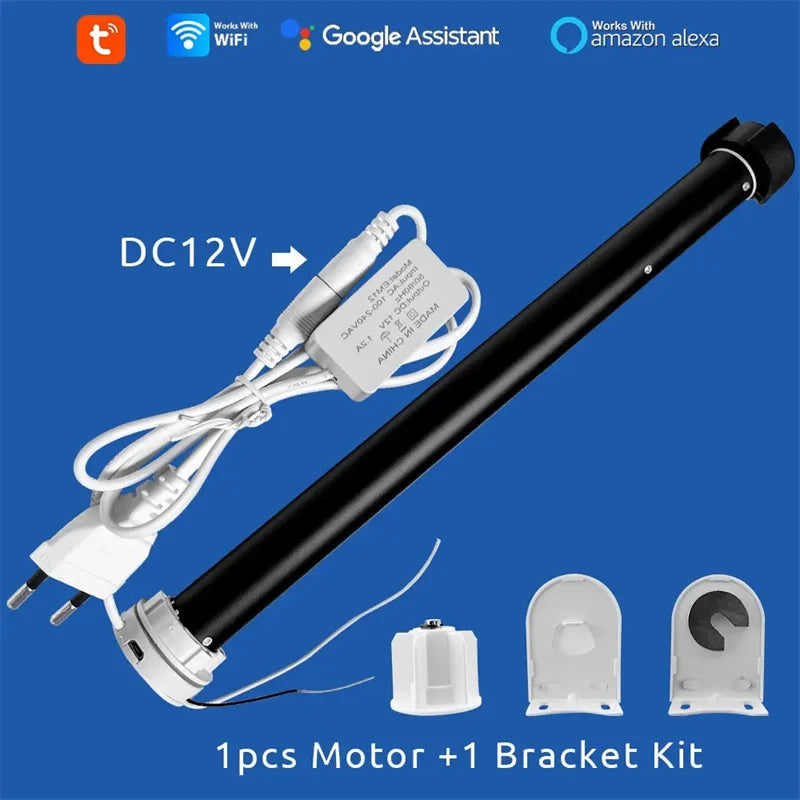 Smart WiFi Curtain Motor with Alexa No remote / EU Power