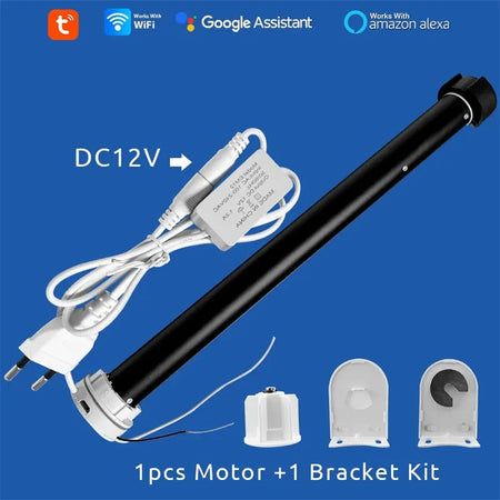 Smart WiFi Curtain Motor with Alexa No remote / EU Power