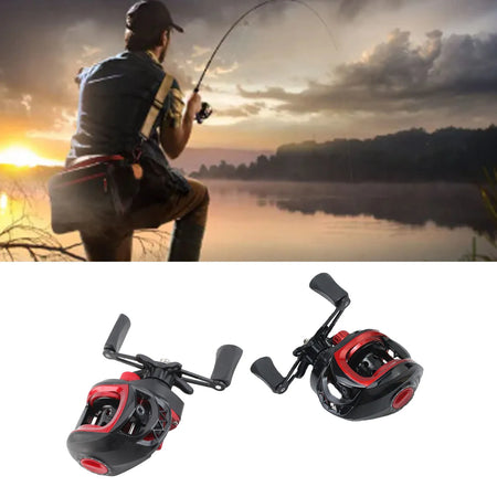 Baitcasting Reel Metal Long Cast Powerful Lightweight Smooth Baitcaster for Saltwater &amp; Freshwater
