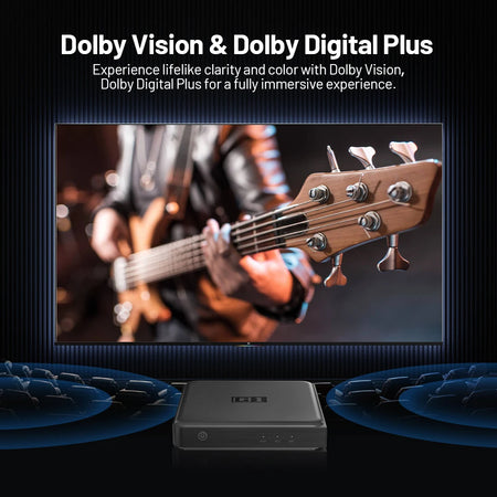 G1 Android TV Box 14.0 - 4K Netflix Dolby Vision HDR10Plus