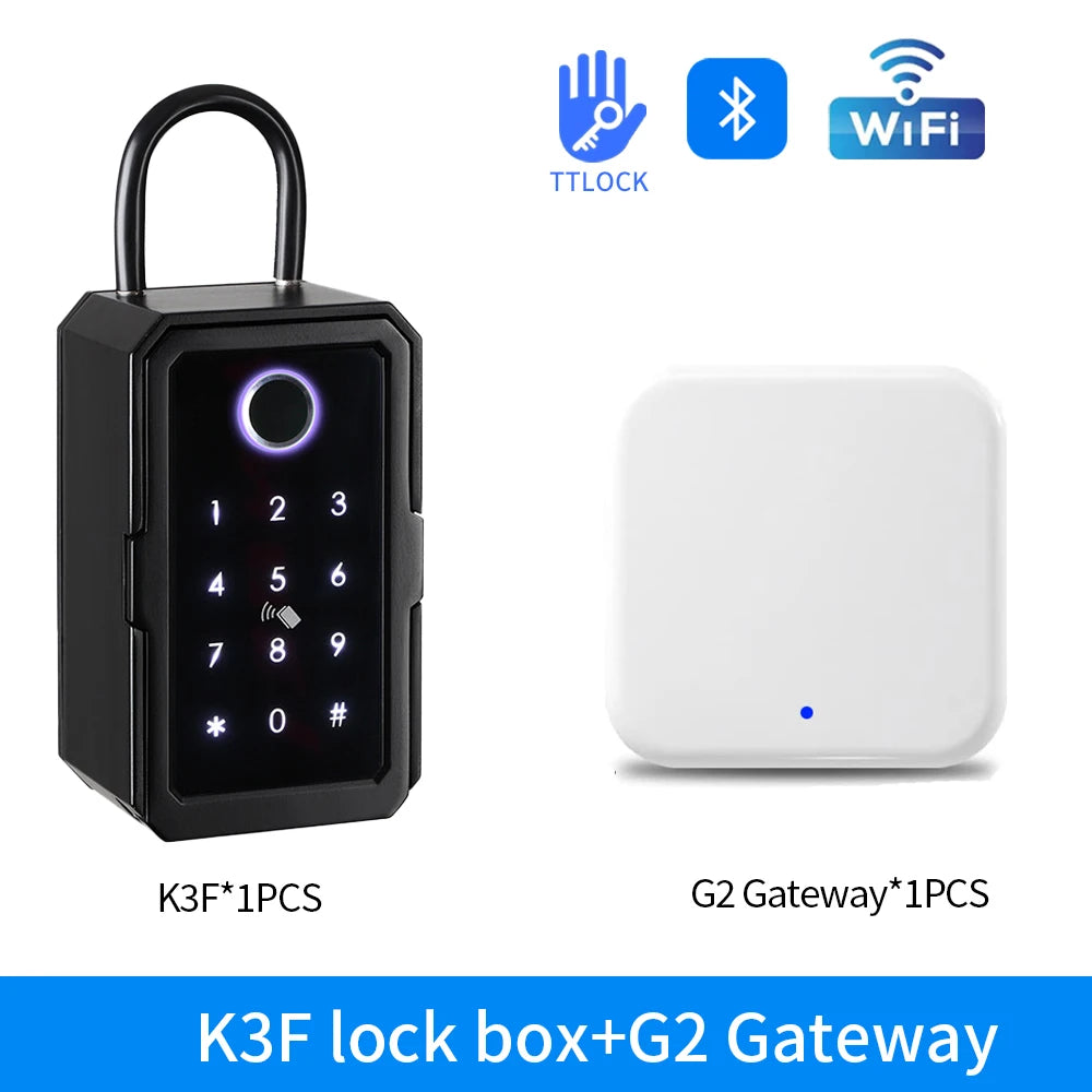 K3F/K5F Waterproof Key Safe Box - Smart Fingerprint Access K3F-ttlock-G2