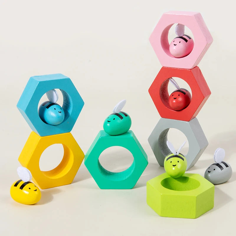 Wooden Bee Game &ndash; Montessori Fine Motor Skills Toy Pro
