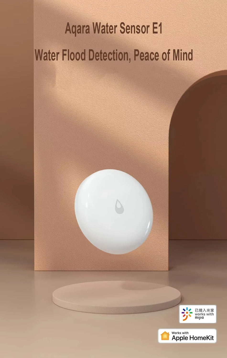 Inteligentny detektor wycieków wody do domu, Aqara E1 ZigBee 3.0 czujnik powodzi