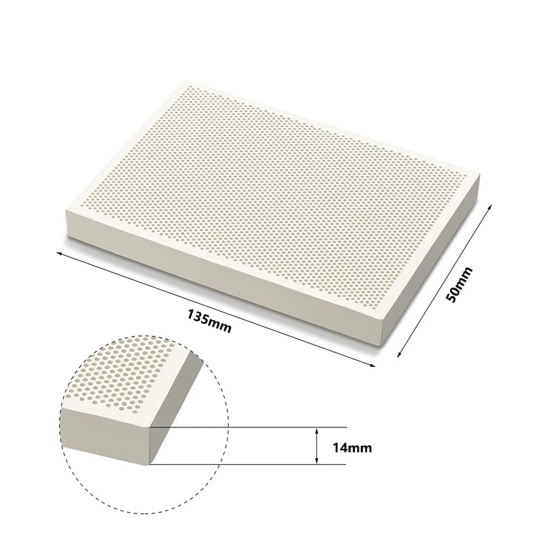 Honeycomb Ceramic Soldering Board with Special Needles for Jewelry Making Square 135x50x14mm