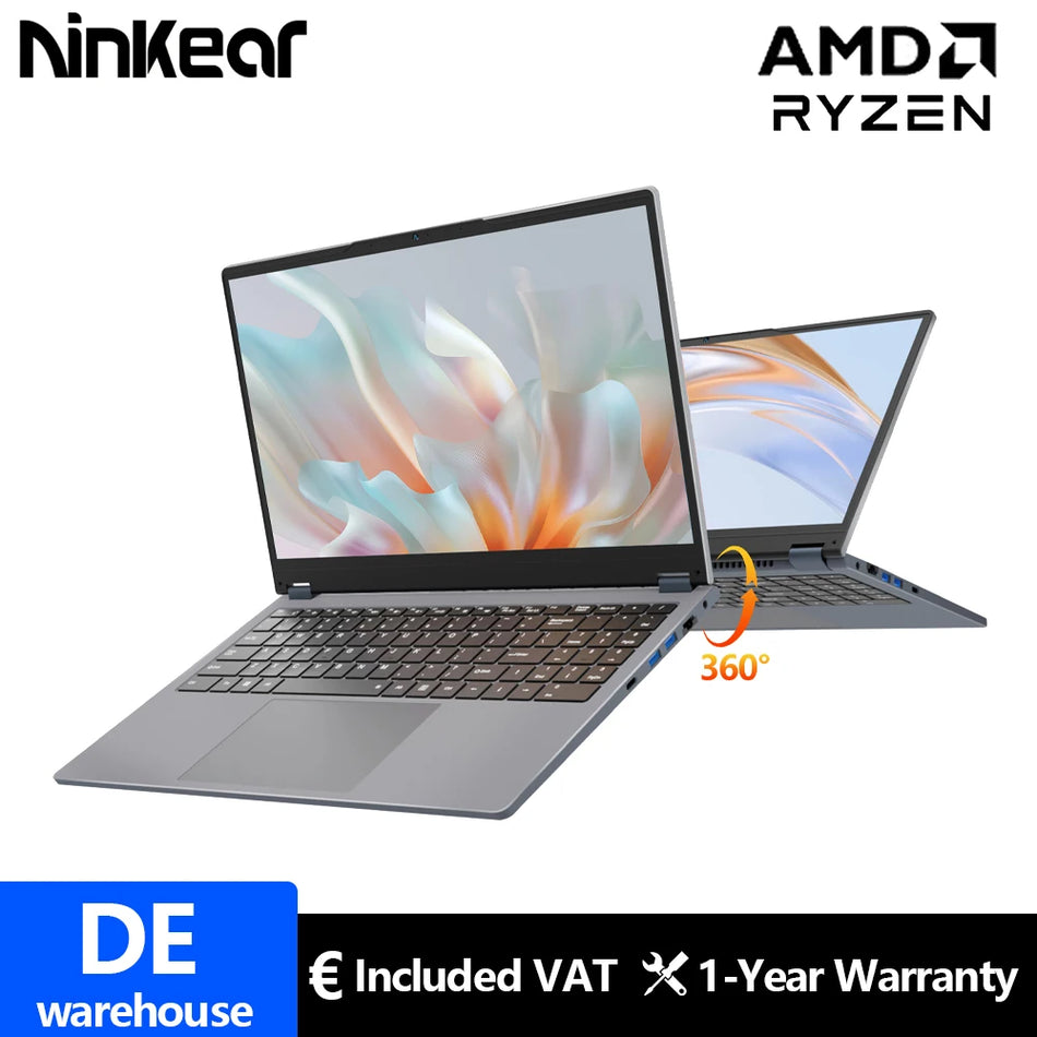 Ninkear YBOOK15 2In1 Laptop Ryzen 3 3200U 15.6 FHD IPS 16GB